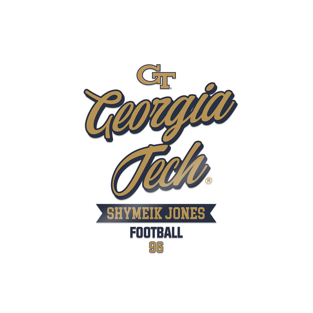Georgia Tech - NCAA Football : Shymeik Jones - Sticker-0