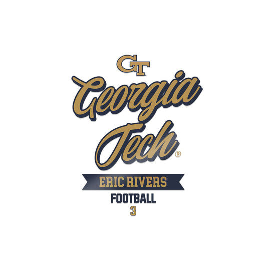 Georgia Tech - NCAA Football : Eric Rivers - Sticker-0