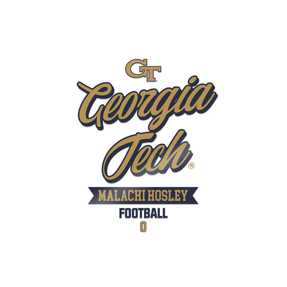 Georgia Tech - NCAA Football : Malachi hosley - Sticker-0