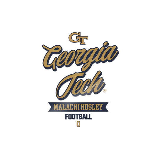 Georgia Tech - NCAA Football : Malachi hosley - Sticker-0