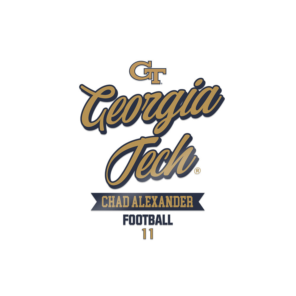 Georgia Tech - NCAA Football : Chad Alexander - Sticker-0