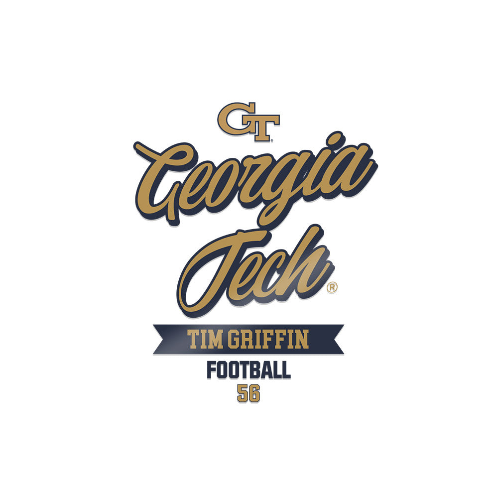 Georgia Tech - NCAA Football : Tim Griffin - Sticker-0
