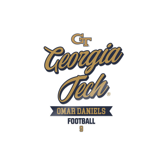 Georgia Tech - NCAA Football : Omar Daniels - Sticker-0