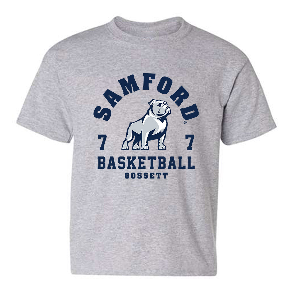 Samford - NCAA Men's Basketball : JD Gossett - Fashion Shersey Youth T-Shirt-0