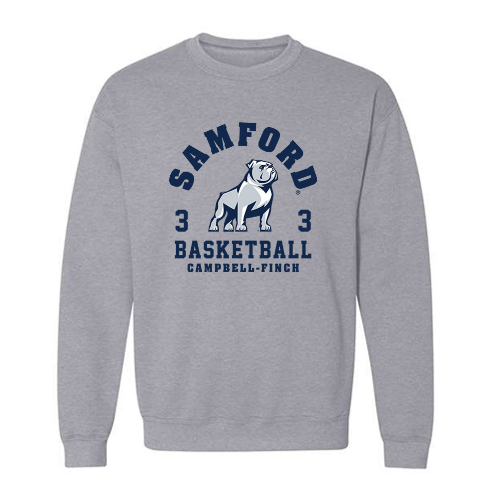 Samford - NCAA Men's Basketball : Isaiah Campbell-Finch - Fashion Shersey Crewneck Sweatshirt-0
