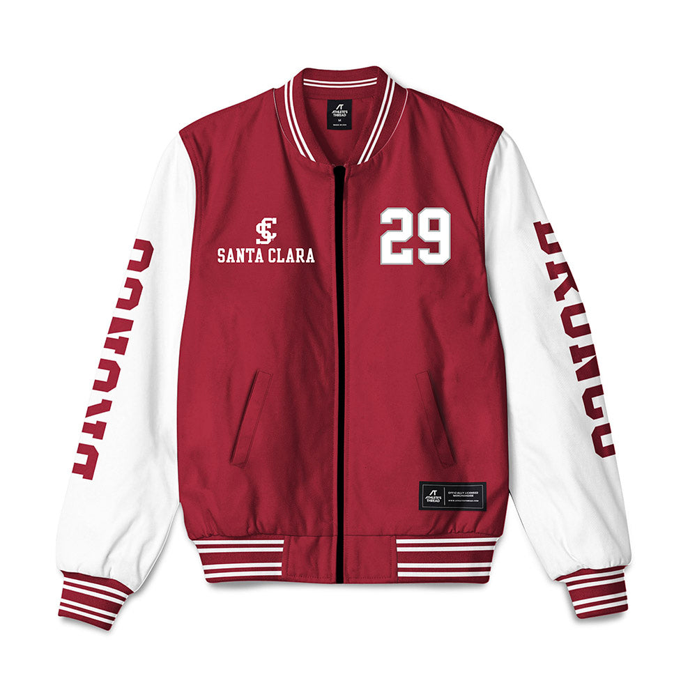 SCU - NCAA Men's Soccer : Andrew Sullivan - Bomber Jacket-0