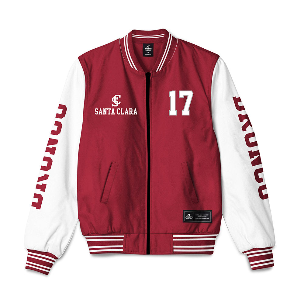 SCU - NCAA Baseball : Will Anderson - Bomber Jacket-0