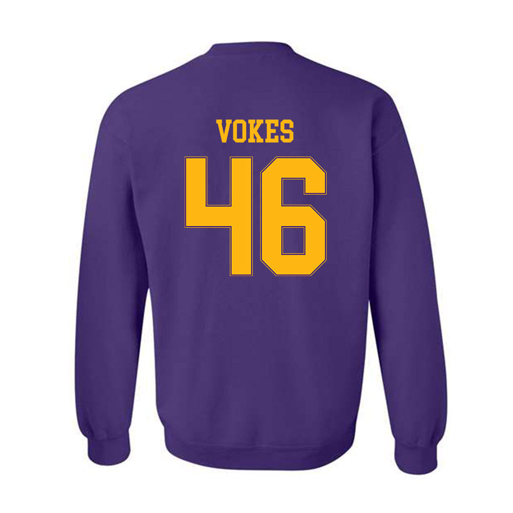 Northern Iowa - NCAA Football : Tiernan Vokes - Classic Shersey Crewneck Sweatshirt-1