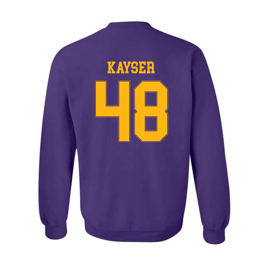 Northern Iowa - NCAA Football : Connor Kayser - Classic Shersey Crewneck Sweatshirt-1