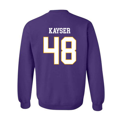 Northern Iowa - NCAA Football : Connor Kayser - Classic Shersey Crewneck Sweatshirt-1