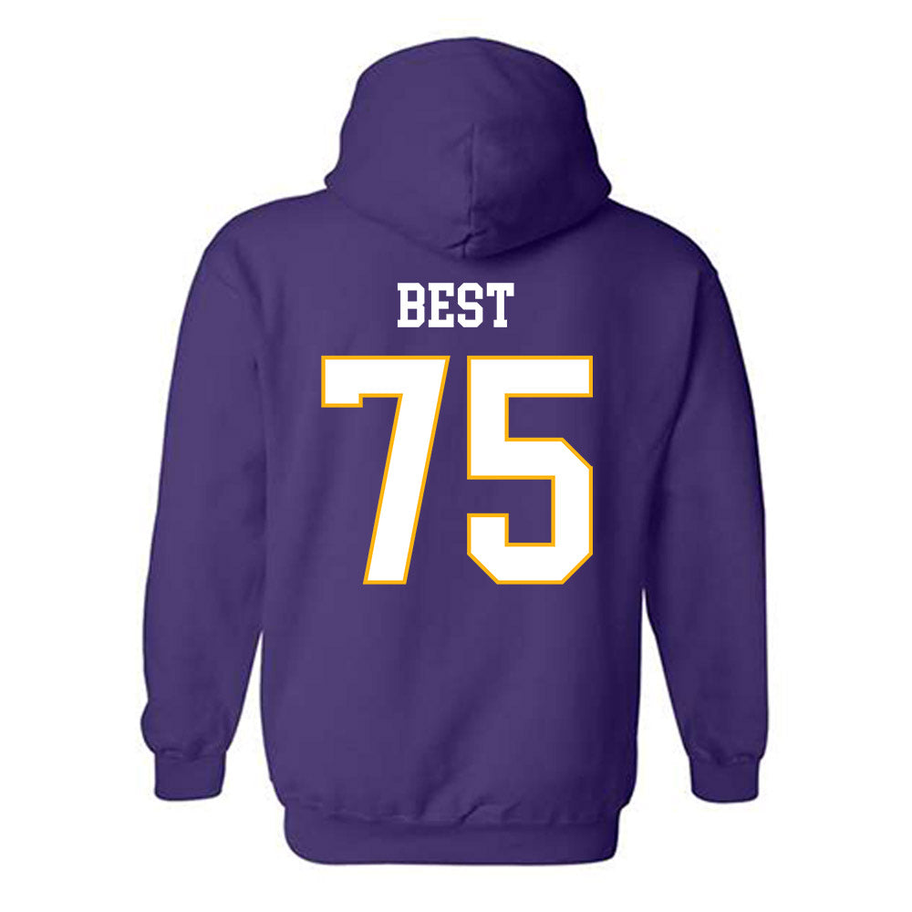 Northern Iowa - NCAA Football : Connor Best - Classic Shersey Hooded Sweatshirt-1