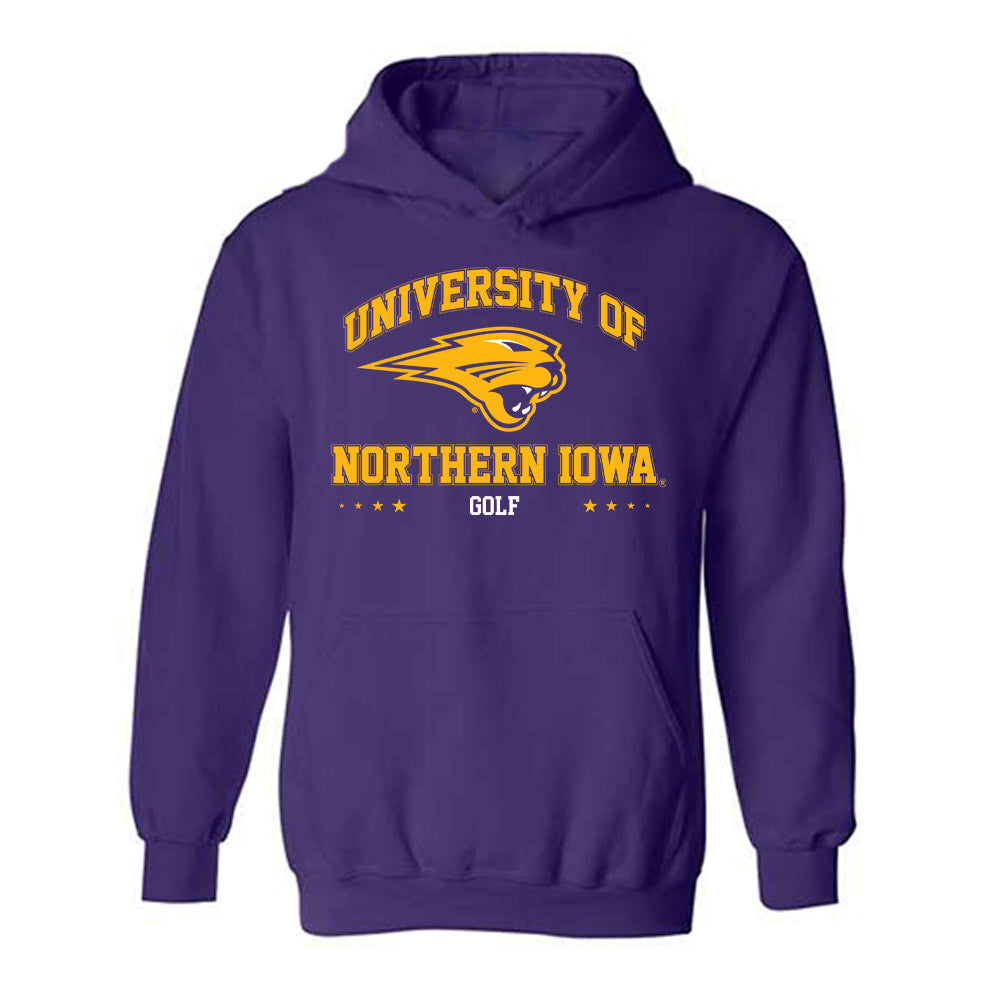 Northern Iowa - NCAA Men's Golf : Davis Tripp - Classic Shersey Hooded Sweatshirt-0