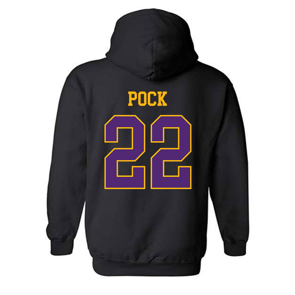 Northern Iowa - NCAA Men's Basketball : Kyle Pock - Classic Shersey Hooded Sweatshirt-1