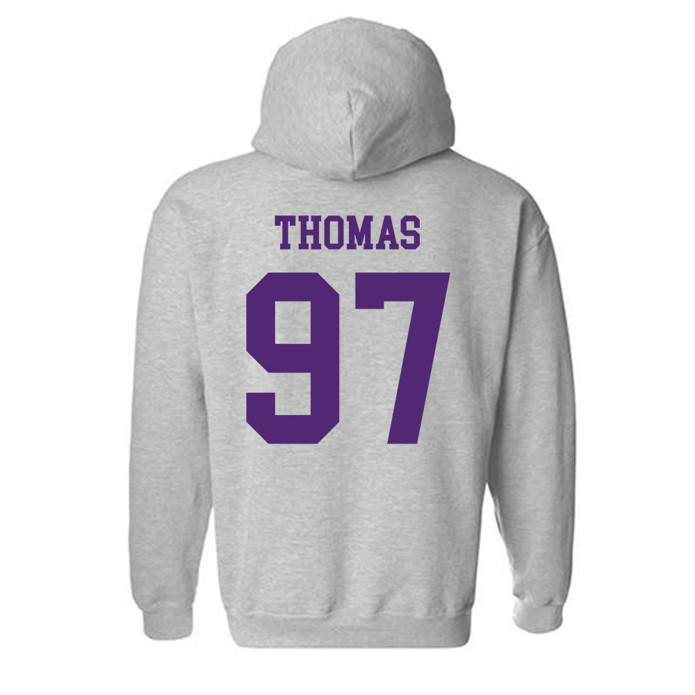 Northern Iowa - NCAA Football : Theo Thomas - Classic Shersey Hooded Sweatshirt-1