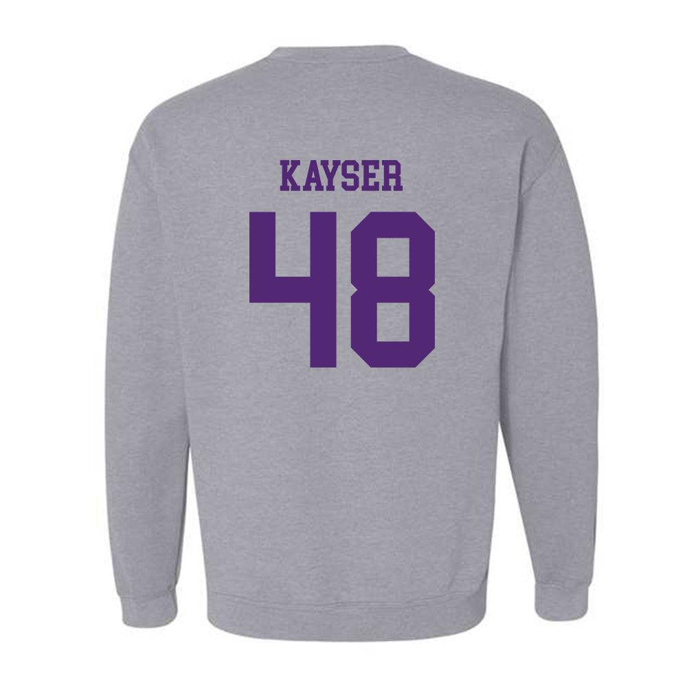 Northern Iowa - NCAA Football : Connor Kayser - Classic Shersey Crewneck Sweatshirt-1
