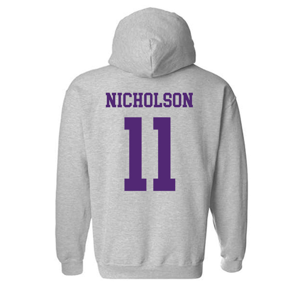 Northern Iowa - NCAA Women's Basketball : Mya Nicholson - Classic Shersey Hooded Sweatshirt-1