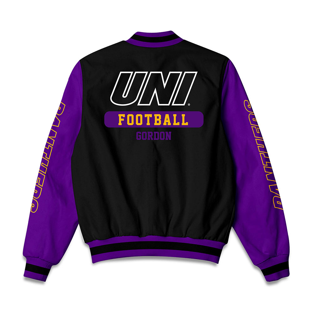 Northern Iowa - NCAA Football : Ben Gordon - Bomber Jacket-1