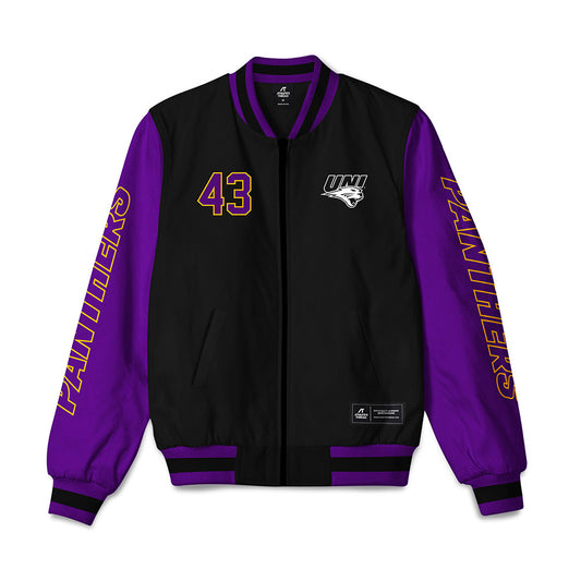 Northern Iowa - NCAA Football : Michael Bormann - Bomber Jacket-0