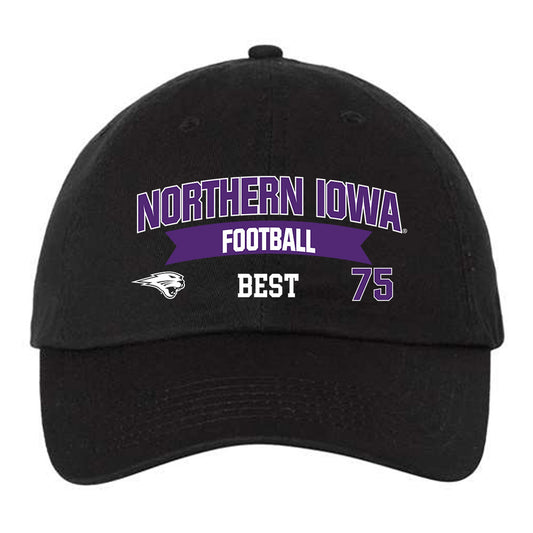 Northern Iowa - NCAA Football : Connor Best - Dad Hat-0
