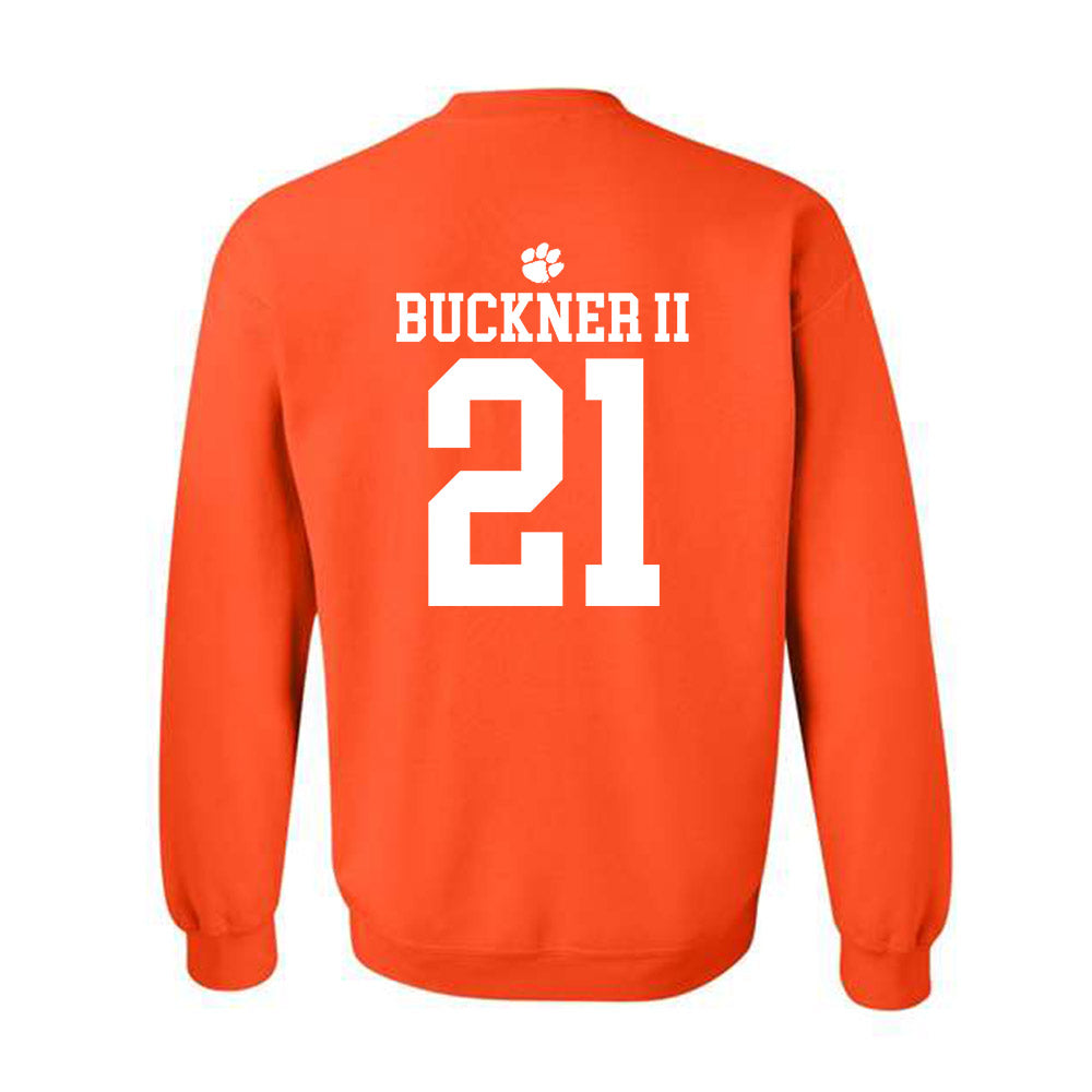 Clemson - NCAA Men's Basketball : Ace Buckner II - Sports Shersey Crewneck Sweatshirt-1