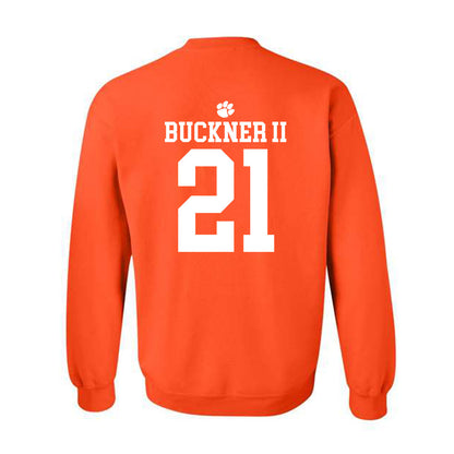 Clemson - NCAA Men's Basketball : Ace Buckner II - Sports Shersey Crewneck Sweatshirt-1