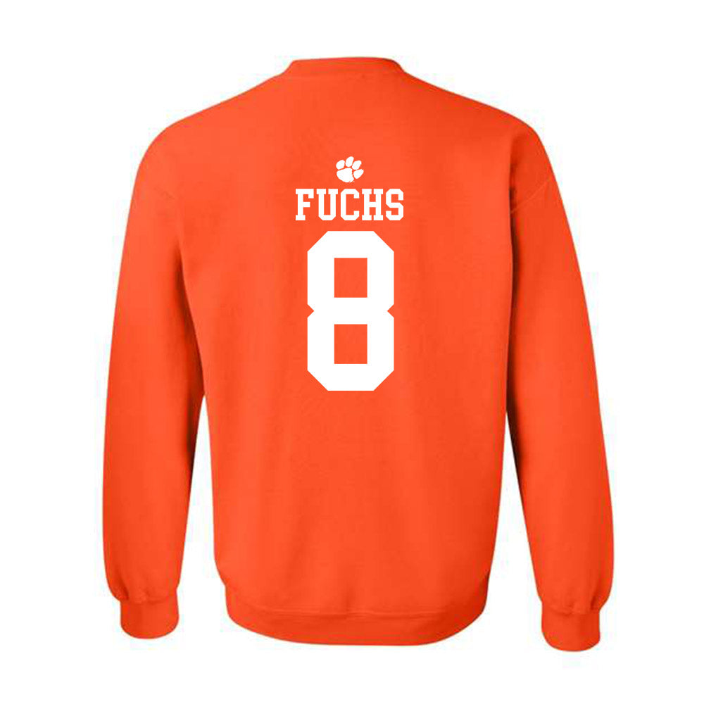 Clemson - NCAA Men's Basketball : David Fuchs - Sports Shersey Crewneck Sweatshirt-1