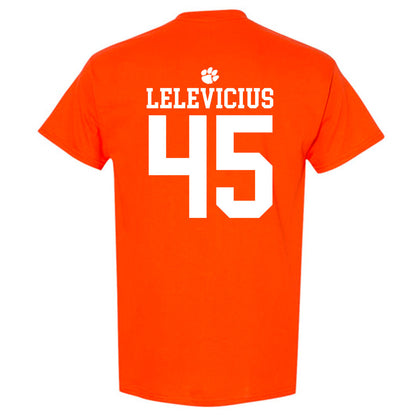 Clemson - NCAA Men's Basketball : Liutauras Lelevicius - Sports Shersey T-Shirt-1
