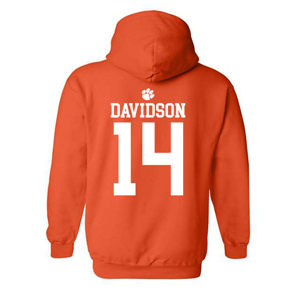 Clemson - NCAA Men's Basketball : Blake Davidson - Sports Shersey Hooded Sweatshirt-1