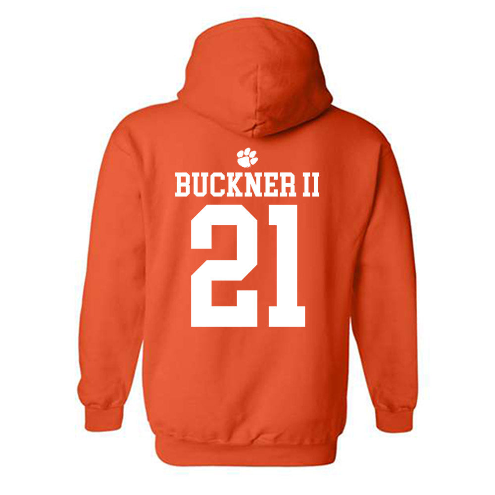Clemson - NCAA Men's Basketball : Ace Buckner II - Sports Shersey Hooded Sweatshirt-1