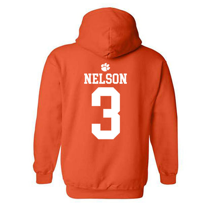 Clemson - NCAA Women's Basketball : Mackenzie Nelson - Sports Shersey Hooded Sweatshirt-1
