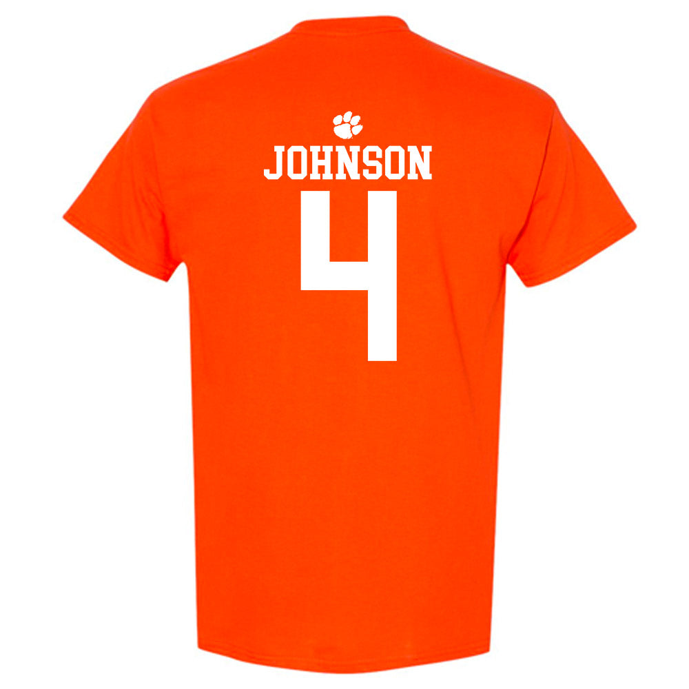 Clemson - NCAA Men's Basketball : Efrem Johnson - Sports Shersey T-Shirt-1