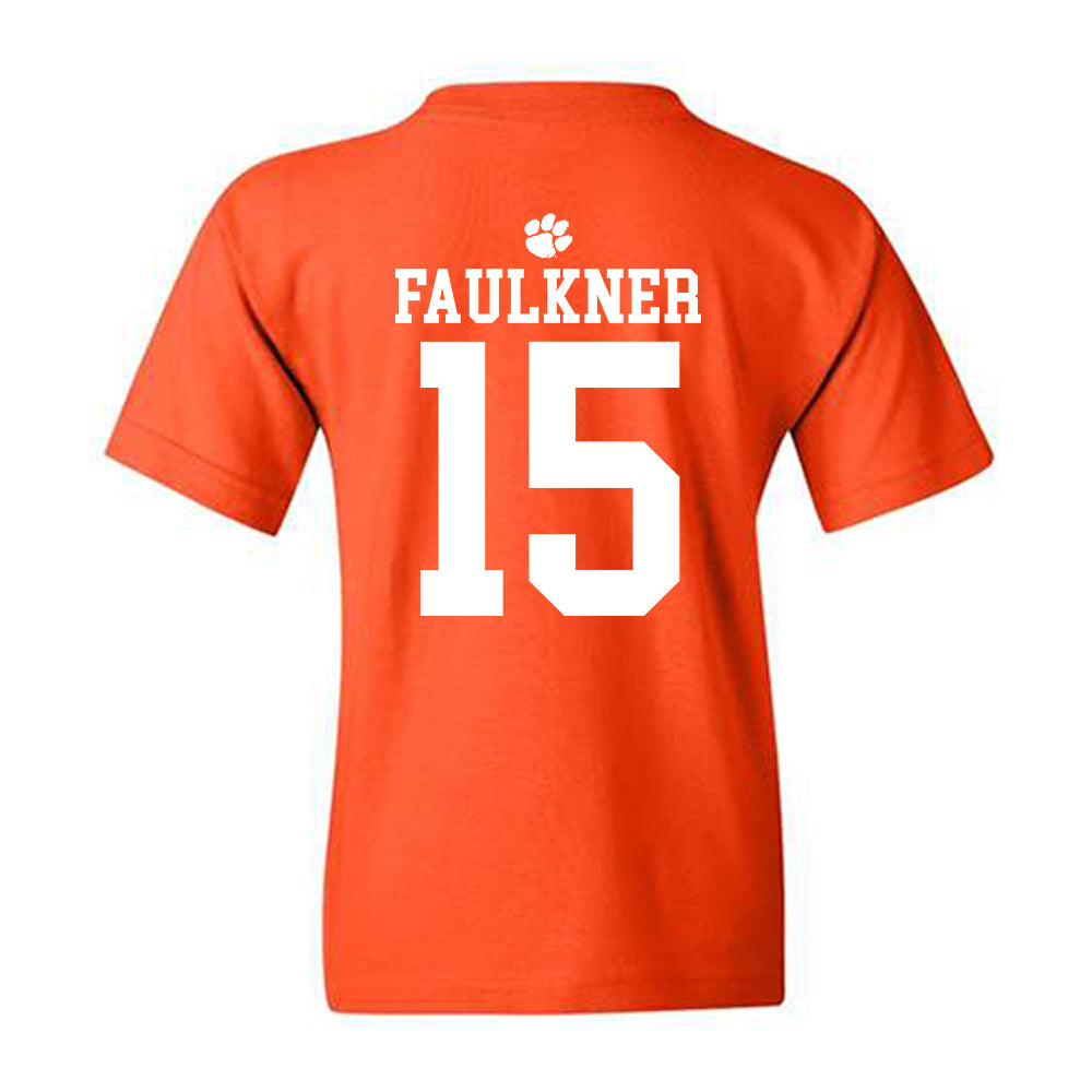 Clemson - NCAA Men's Basketball : Dylan Faulkner - Sports Shersey Youth T-Shirt-1