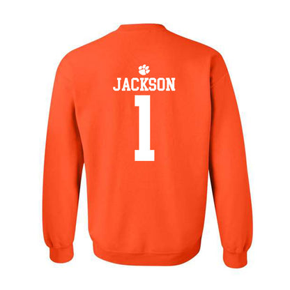 Clemson - NCAA Women's Basketball : Amaia Jackson - Sports Shersey Crewneck Sweatshirt-1