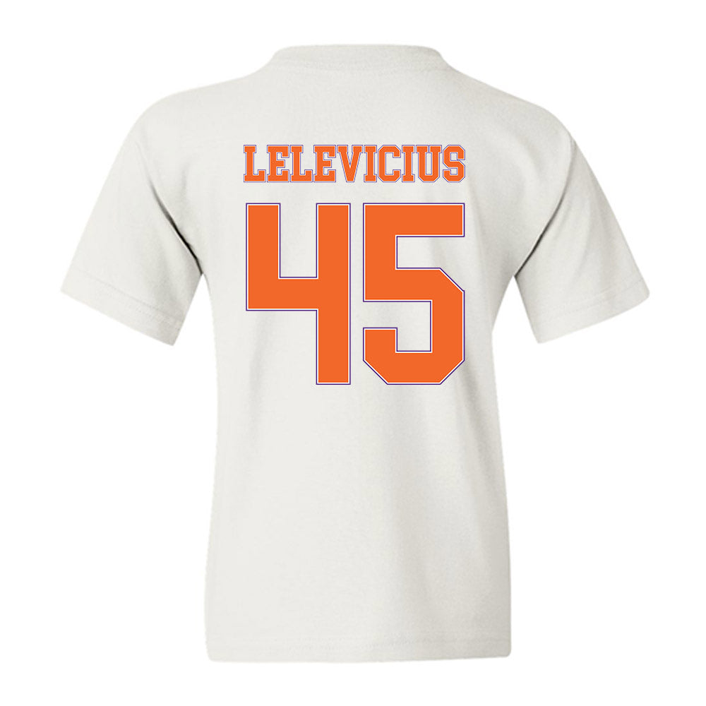 Clemson - NCAA Men's Basketball : Liutauras Lelevicius - Sports Shersey Youth T-Shirt-1