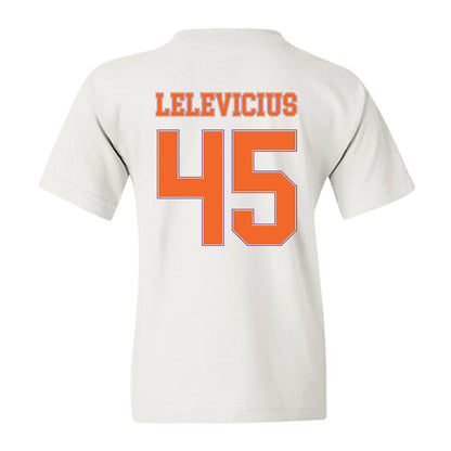 Clemson - NCAA Men's Basketball : Liutauras Lelevicius - Sports Shersey Youth T-Shirt-1