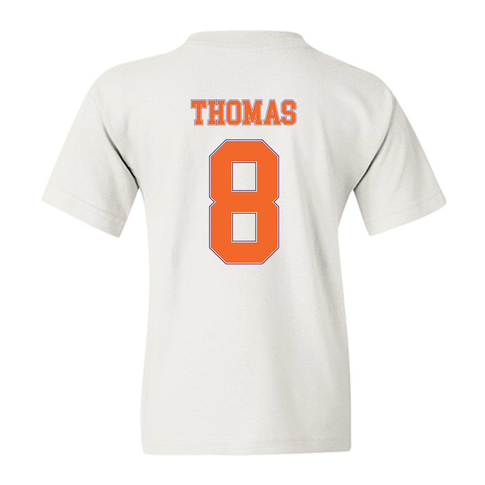 Clemson - NCAA Men's Basketball : Dallas Thomas - Sports Shersey Youth T-Shirt-1