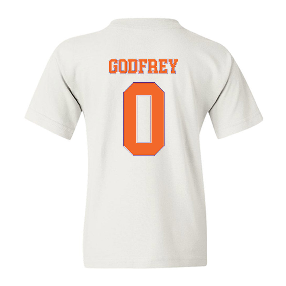 Clemson - NCAA Men's Basketball : RJ Godfrey - Sports Shersey Youth T-Shirt-1