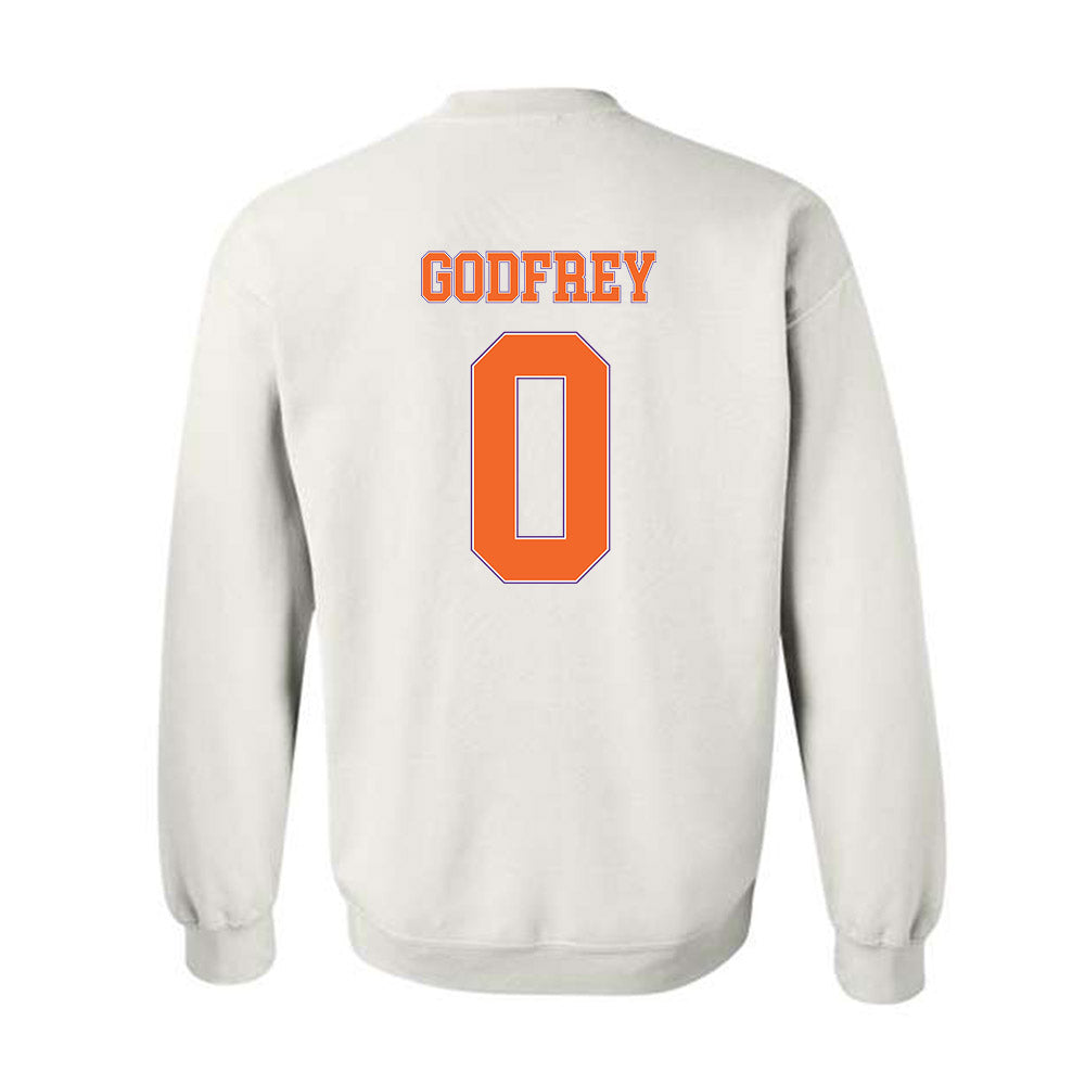Clemson - NCAA Men's Basketball : RJ Godfrey - Sports Shersey Crewneck Sweatshirt-1