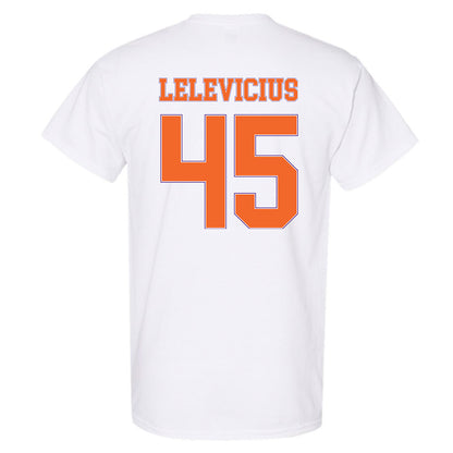 Clemson - NCAA Men's Basketball : Liutauras Lelevicius - Sports Shersey T-Shirt-1