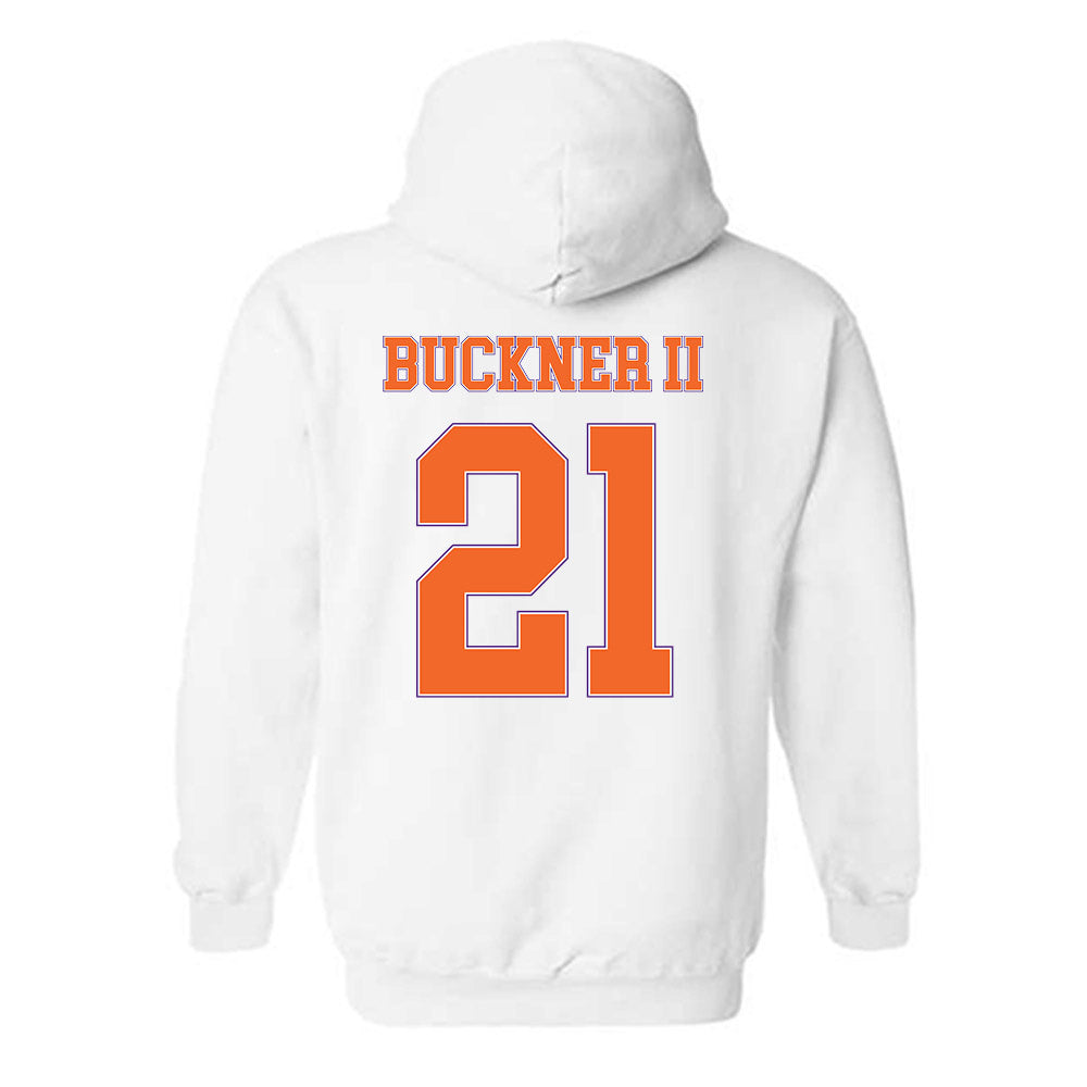 Clemson - NCAA Men's Basketball : Ace Buckner II - Sports Shersey Hooded Sweatshirt-1