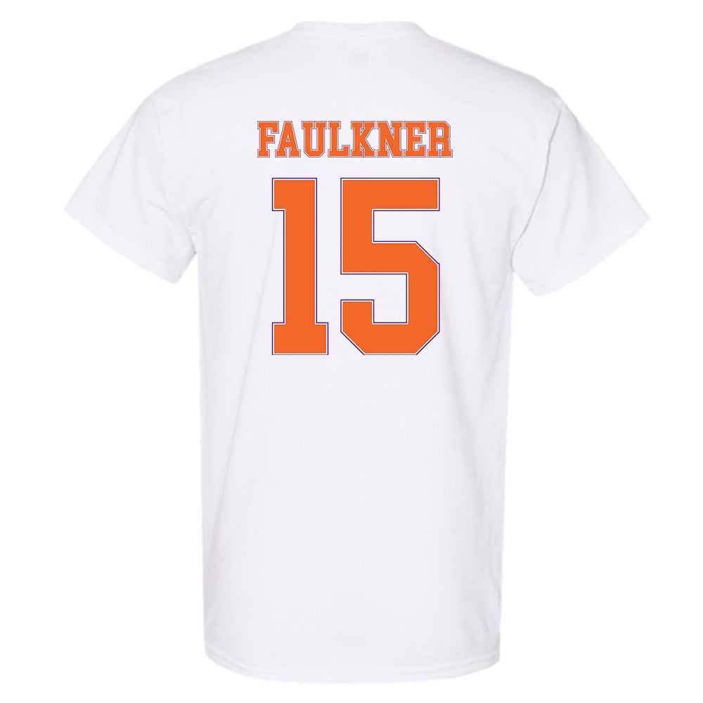 Clemson - NCAA Men's Basketball : Dylan Faulkner - Sports Shersey T-Shirt-1