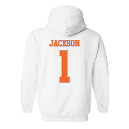Clemson - NCAA Women's Basketball : Amaia Jackson - Sports Shersey Hooded Sweatshirt-1