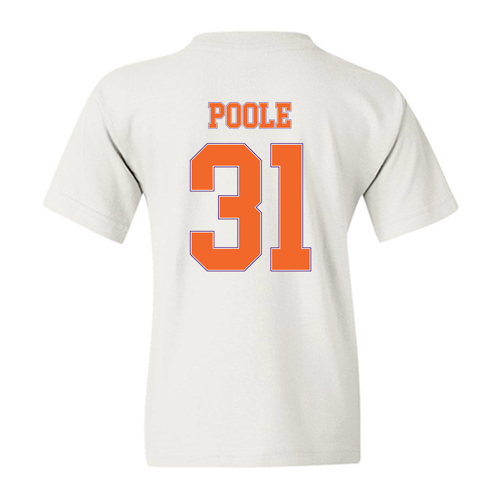 Clemson - NCAA Women's Basketball : Anya Poole - Sports Shersey Youth T-Shirt-1