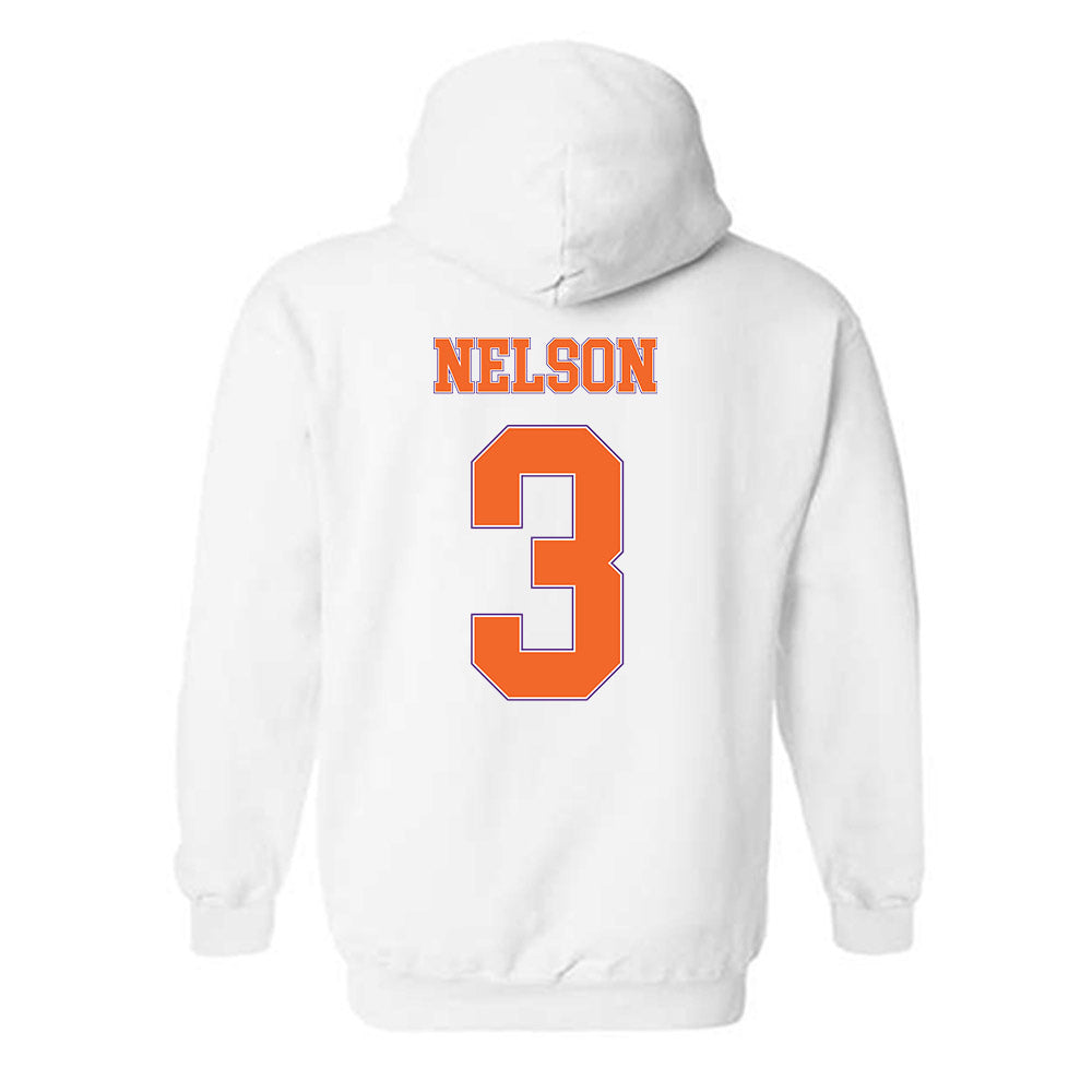 Clemson - NCAA Women's Basketball : Mackenzie Nelson - Sports Shersey Hooded Sweatshirt-1