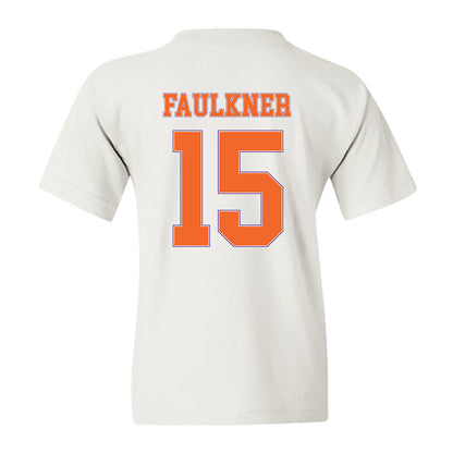 Clemson - NCAA Men's Basketball : Dylan Faulkner - Sports Shersey Youth T-Shirt-1