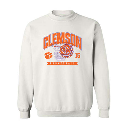Clemson - NCAA Men's Basketball : Dylan Faulkner - Sports Shersey Crewneck Sweatshirt-0