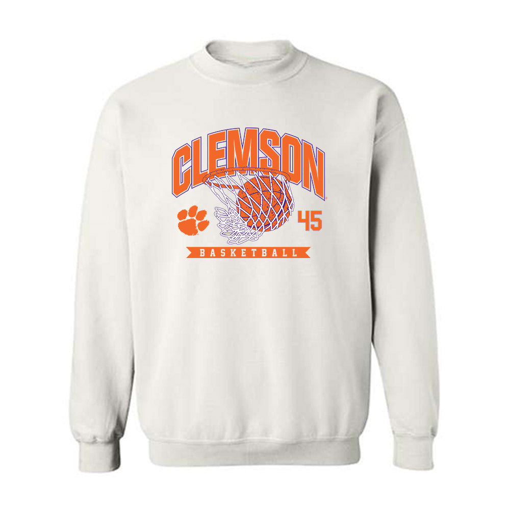 Clemson - NCAA Men's Basketball : Liutauras Lelevicius - Sports Shersey Crewneck Sweatshirt-0
