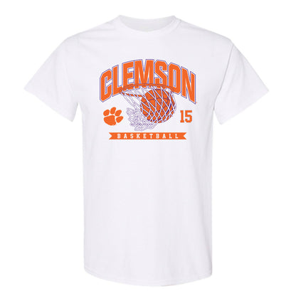 Clemson - NCAA Men's Basketball : Dylan Faulkner - Sports Shersey T-Shirt-0