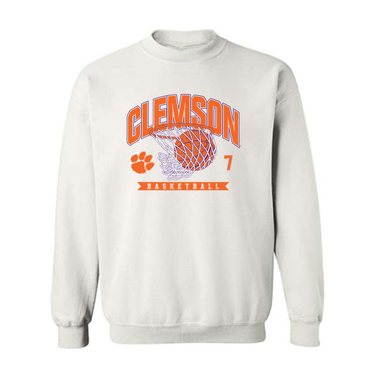 Clemson - NCAA Women's Basketball : Summah Evans - Sports Shersey Crewneck Sweatshirt-0