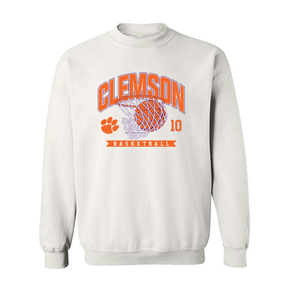 Clemson - NCAA Men's Basketball : Jake Wahlin - Sports Shersey Crewneck Sweatshirt-0